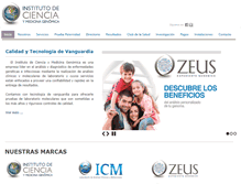 Tablet Screenshot of institutodeciencia.com